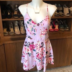 Floral Express Romper with beautiful back | 8/M